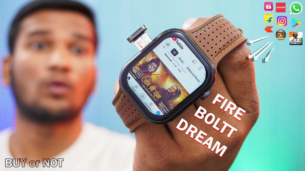 Fire Boltt Dream Smartwatch Review ⚡ Android Smartwatch | Smartwatch with Sim Card & Play Store 🔥