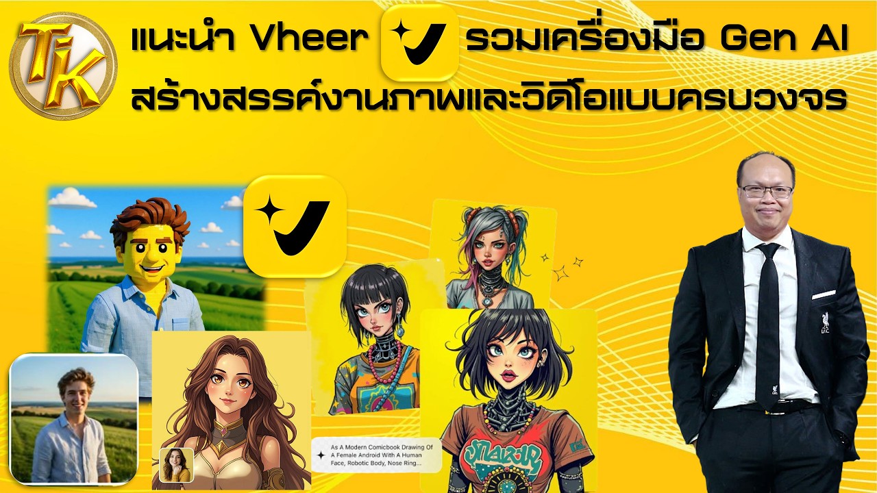 แนะนำ Vheer  รวมเครื่องมือ Gen AI สร้างสรรค์งานภาพและวิดีโอแบบครบวงจร (EP.364)