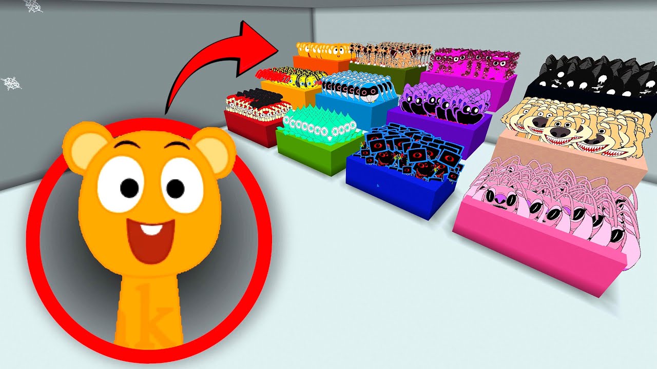 New Sprunki OC Squeak Added In Colored Boxes Minecraft PE MOD