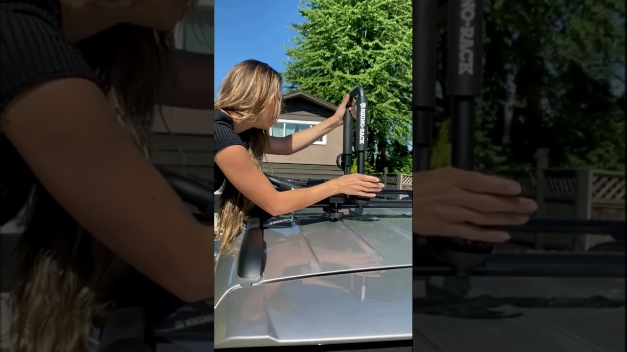 Installing a Rhino Rack Kayak Carrier On Your Vehicle is Easy and Hitchweb Gals Will Show You How!