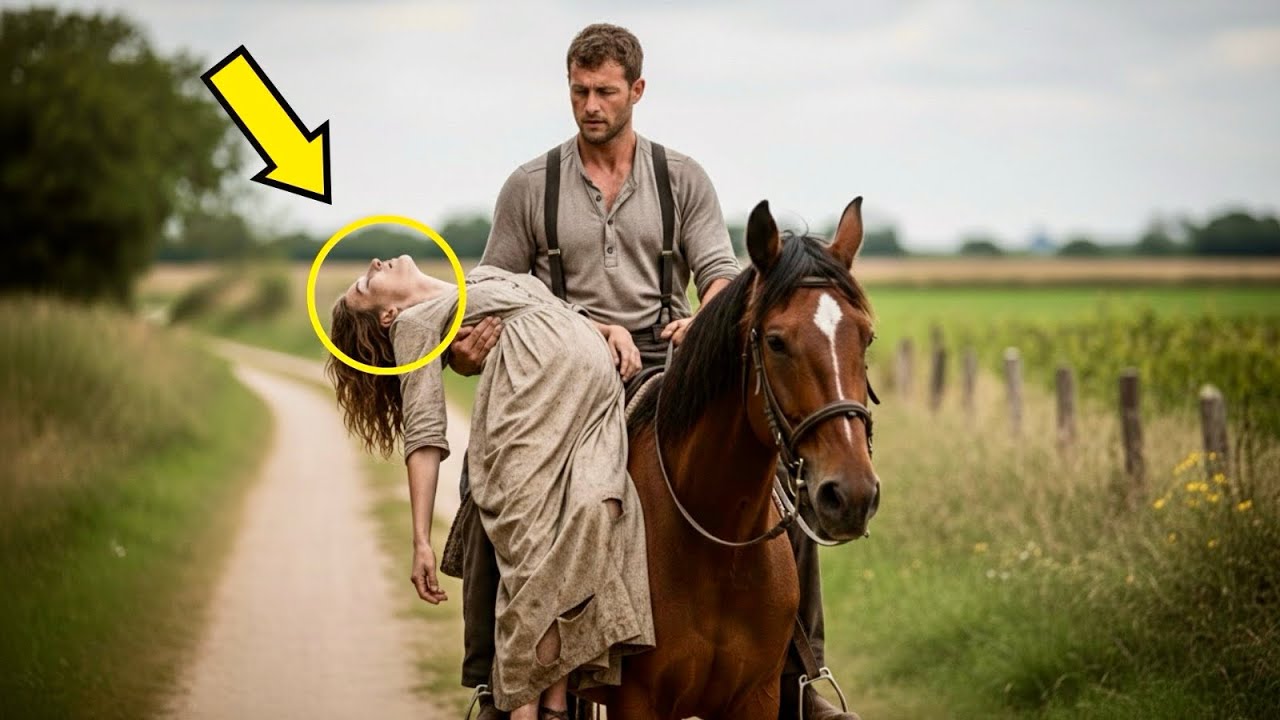 UN FERMIER VEUF TROUVE UNE FEMME INCONSCIENTE À CHEVAL SUR LA ROUTE — MAIS CE QU’ELLE CACHAIT…