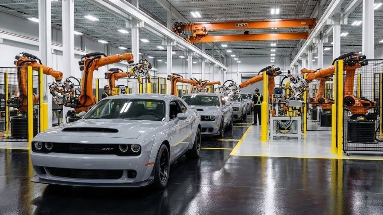 How the Dodge Challenger SRT Hellcat Is Built: 717HP Supercharged V8 Factory Tour