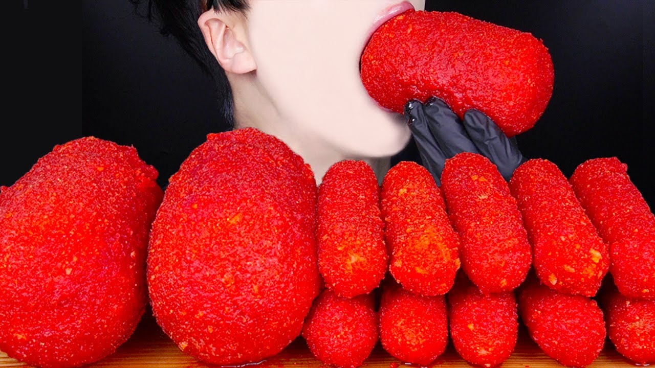ASMR HOT CHEETOS SAUSAGE SPICY CHEESY COOKING MUKBANG 치토스 소세지 먹방 ソーセージ モッパン 咀嚼音 Sosis EATING SOUNDS
