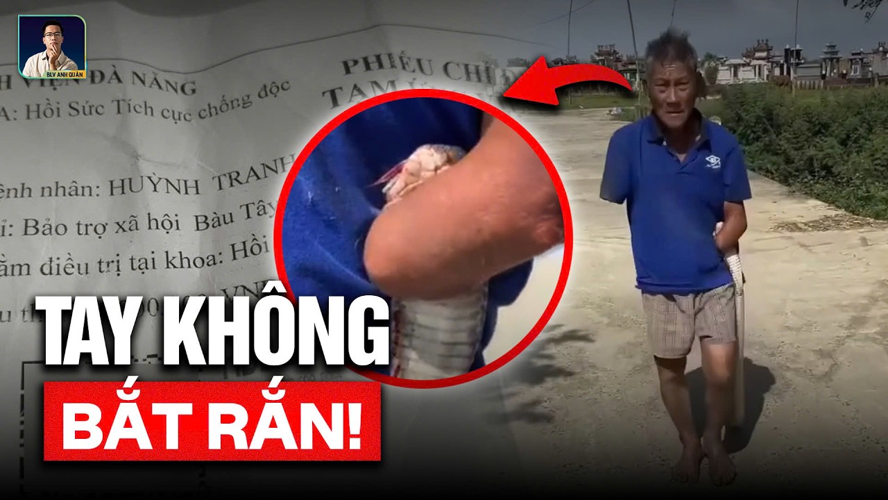 Cụ Ông 80 Tuổi Cụt Tay Bị Rắn Cắn Ở Đà Nẵng Sau Khi 1 Mình Đến Bệnh Viện, Hoàn Cảnh Xót Xa!