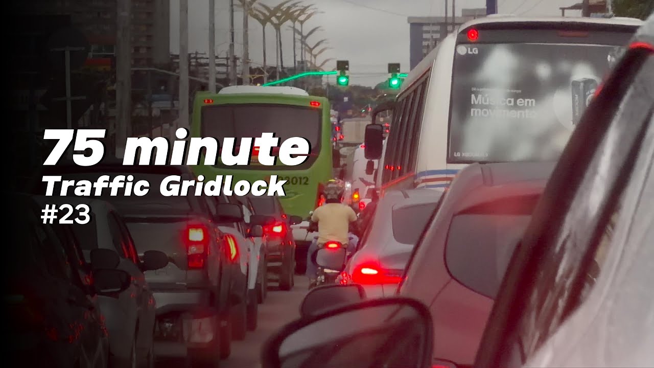 a 75-Minute Traffic Gridlock | POV Driving #23