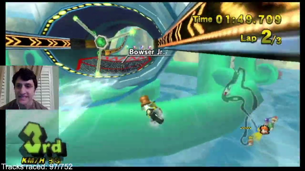 Playing all 752 TRACKS in Mario Kart Wii Deluxe!!! (Day 2) 🌞