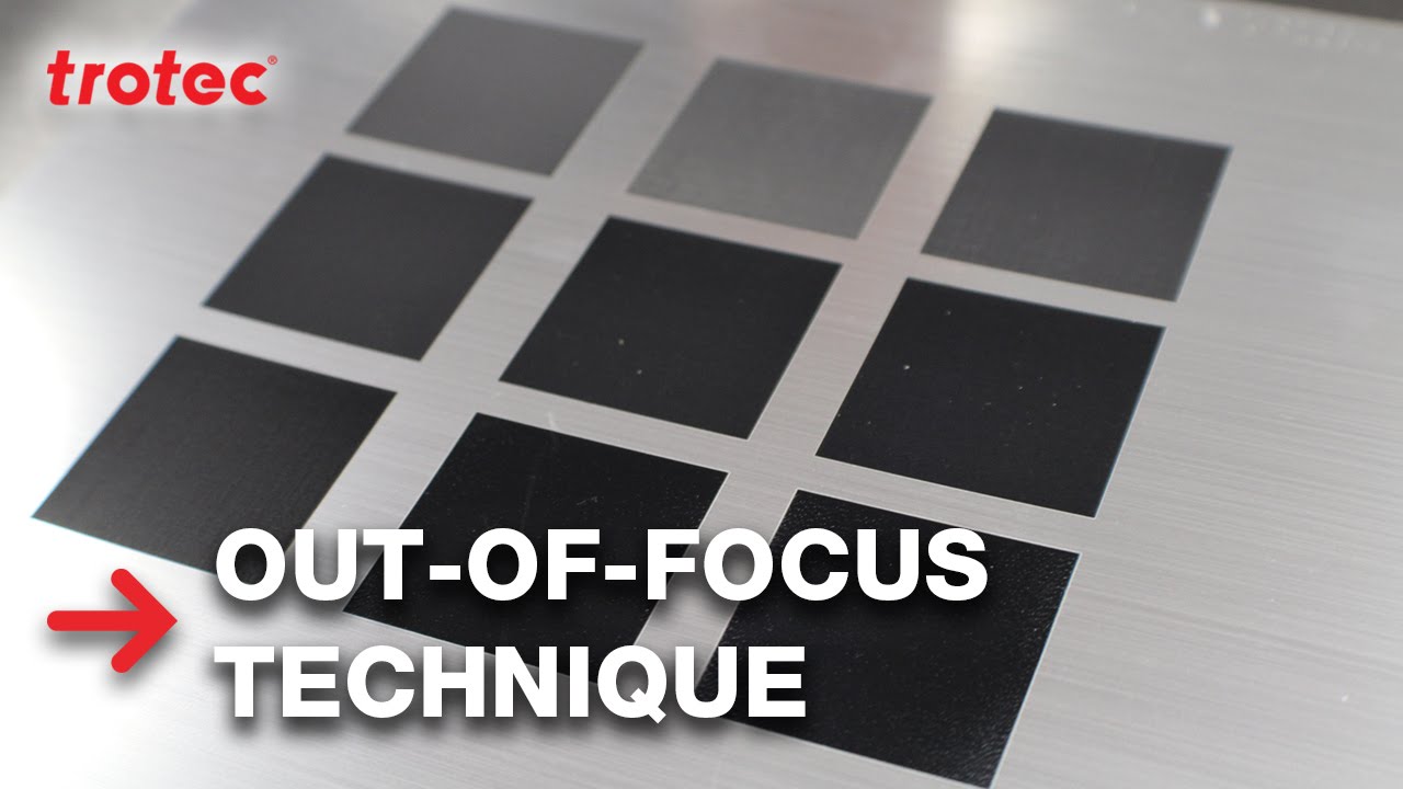 Out-of-focus technique | Laser engraving plastics and laminates