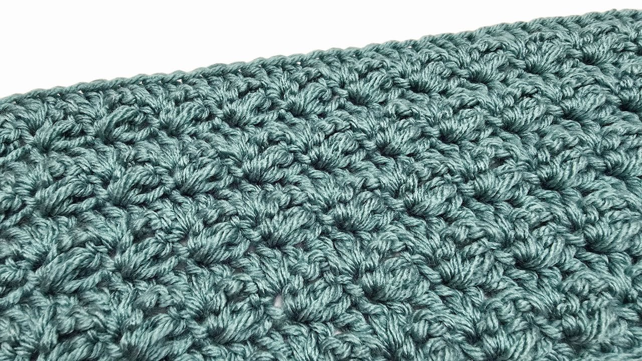 Crochet Easy Stitch Great For Blankets and Scarfs - Modified Side Puff