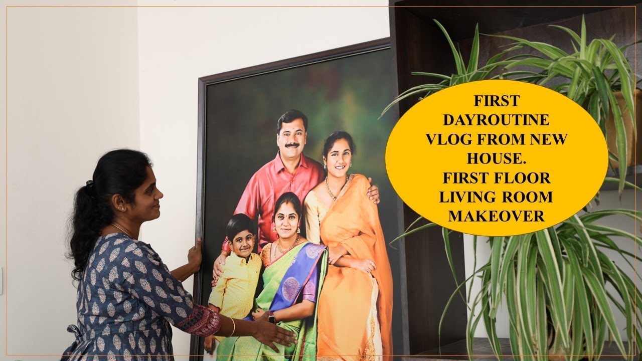 Vlog#69 ||❤️First dayroutine vlog from new house || First floor makeover#vlog #home #tamil #howto