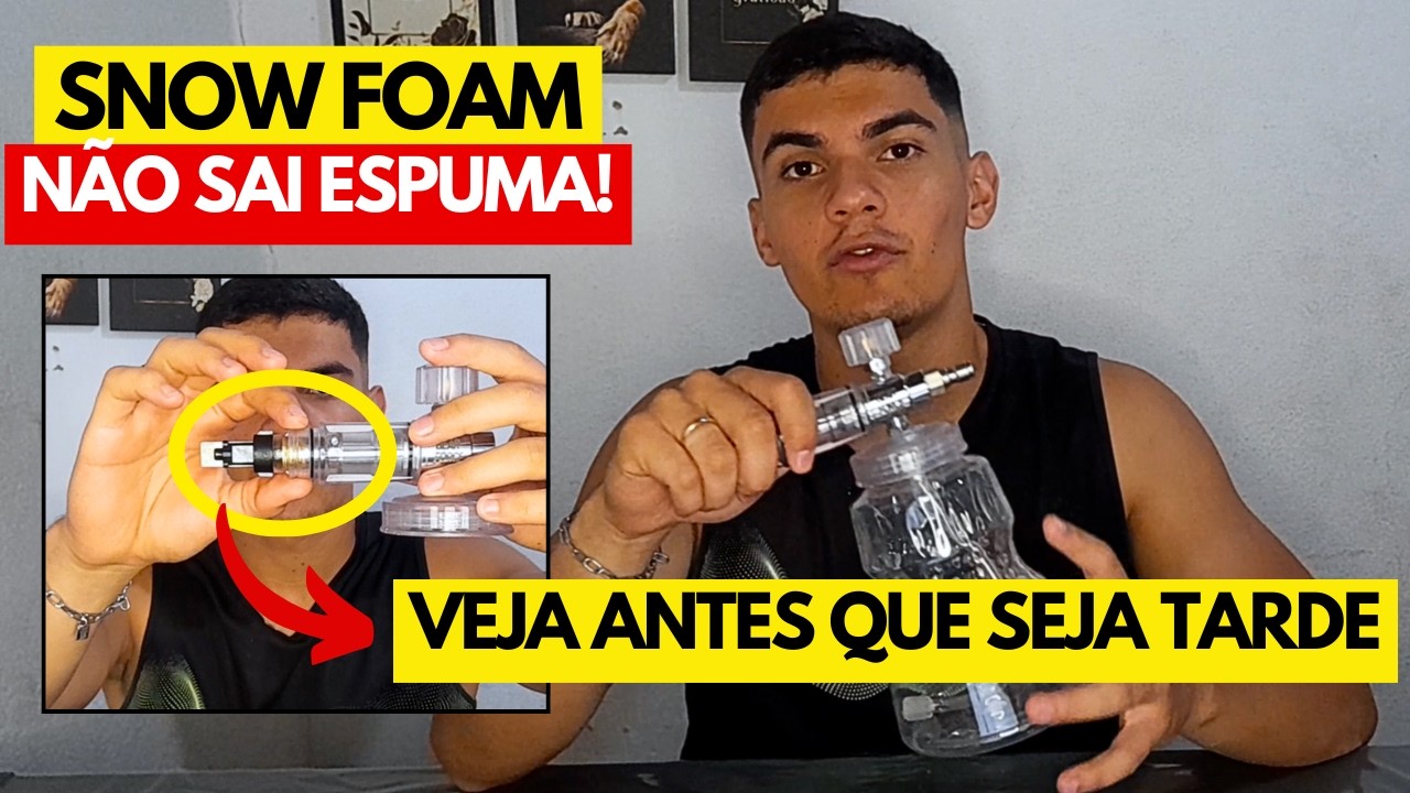 Snow Foam DEU PROBLEMA não sai espuma? Esse Vídeo pode te SALVAR!