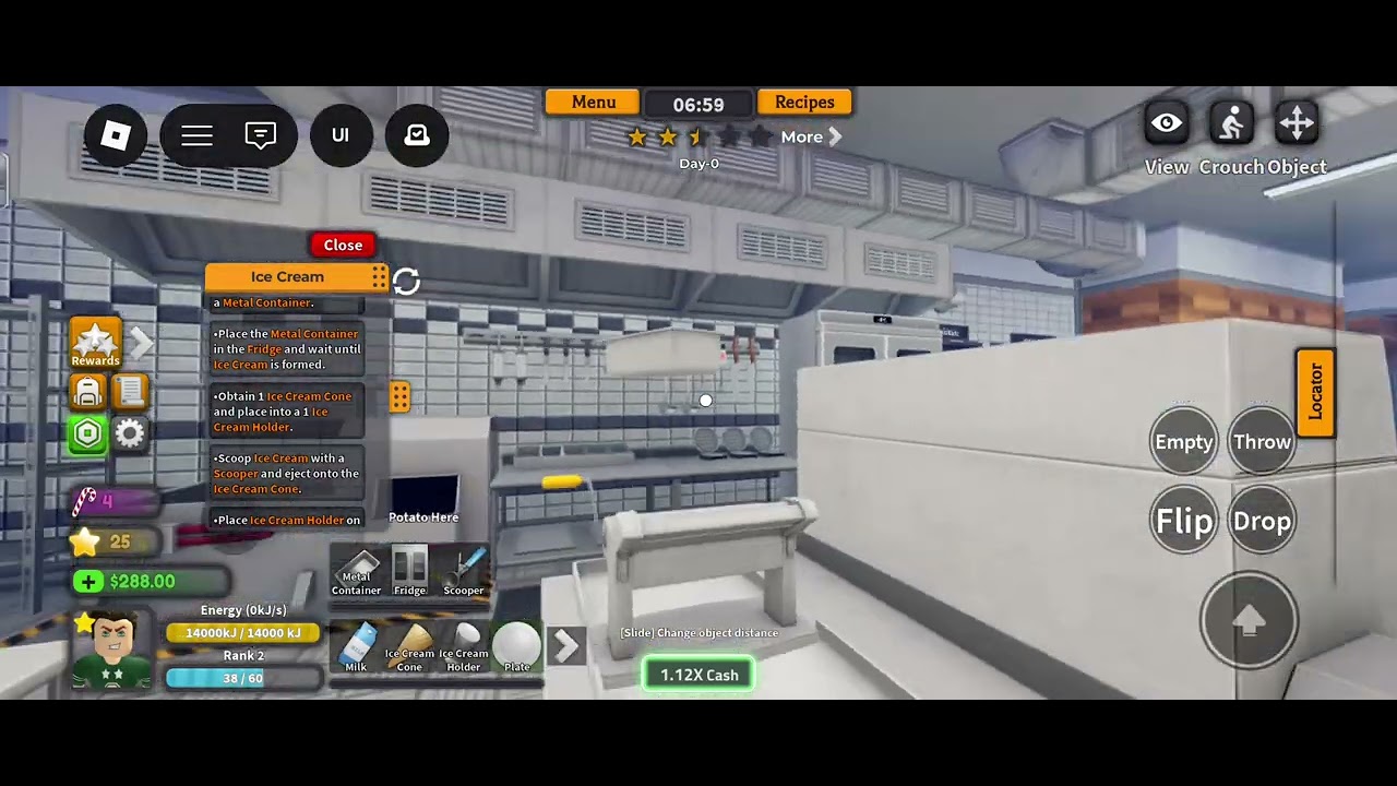 Making ice cream in generic cooking game 