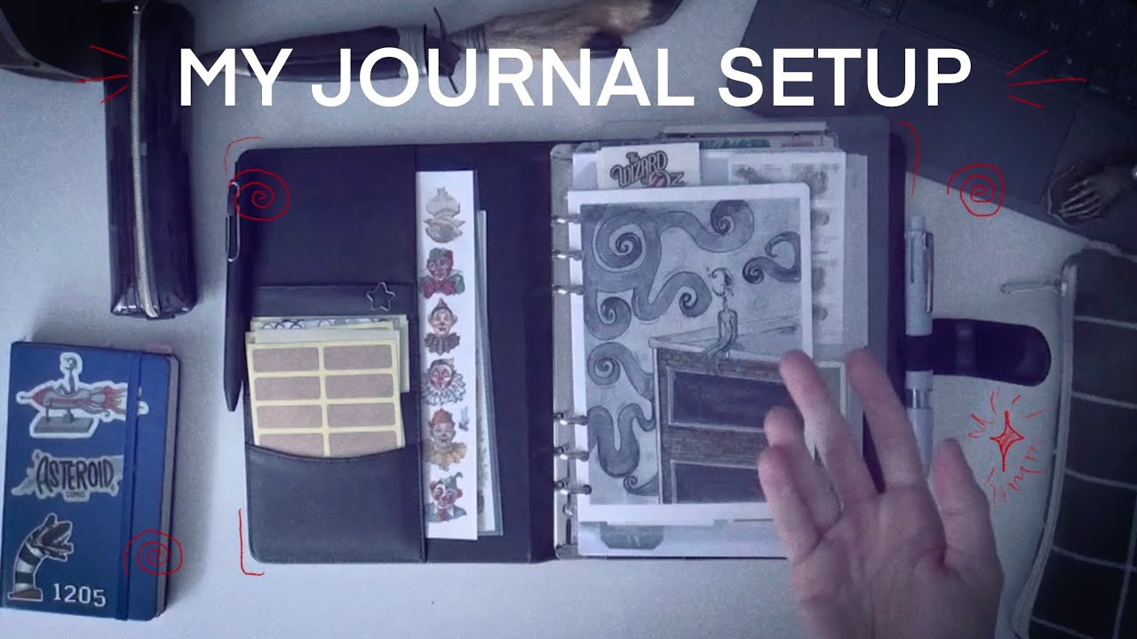 my current journal system ⁺˚*･༓☾ ꩜ (A5 6 ring binder/filofax)