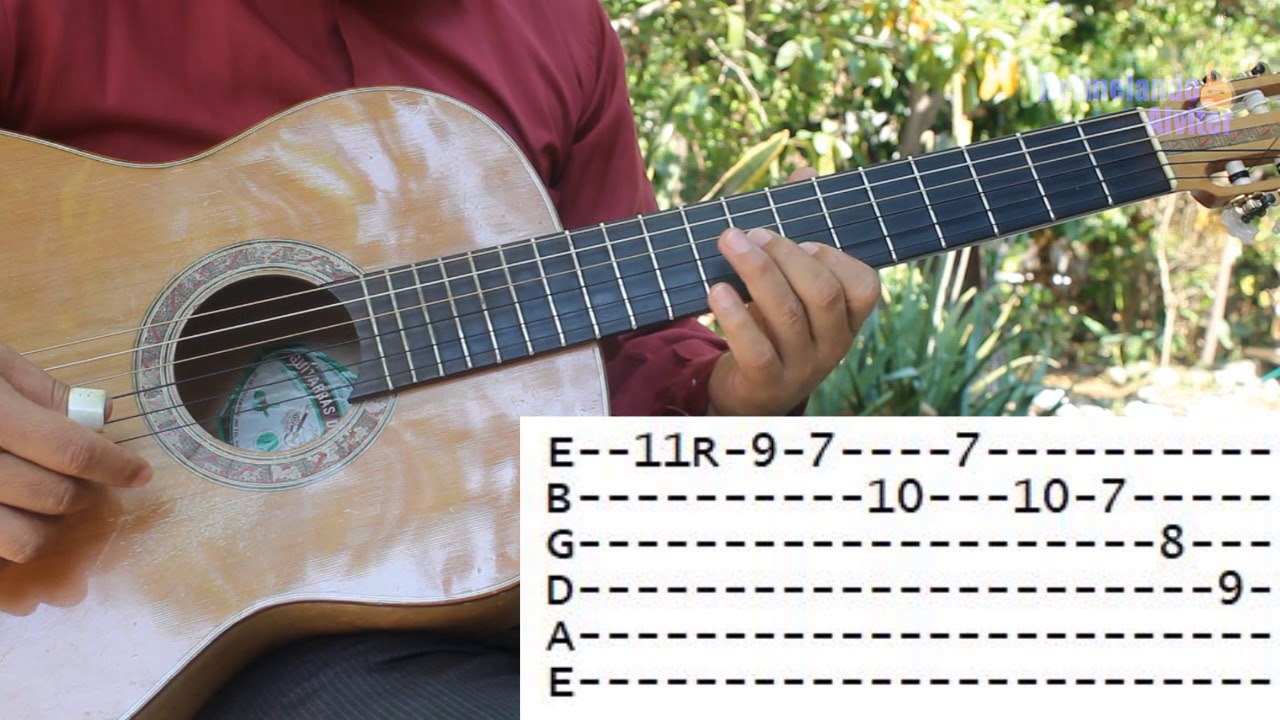 Requinto Caminos de Michoacán - Adornos en Mi mayor - Explicado paso a paso con TABS en Guitarra
