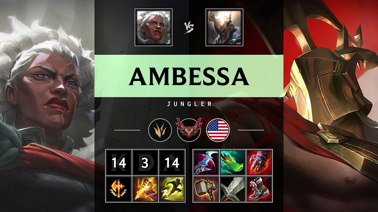 Ambessa Jungle vs Pantheon - NA Grandmaster Patch 25.S1.3
