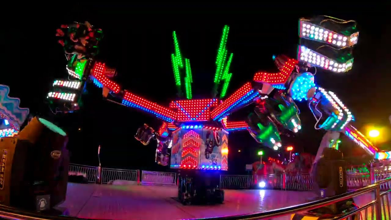 Wilmot's Air Raid Extreme Ride FULL CYCLE 4K Leeds Valentines Fair February 2020