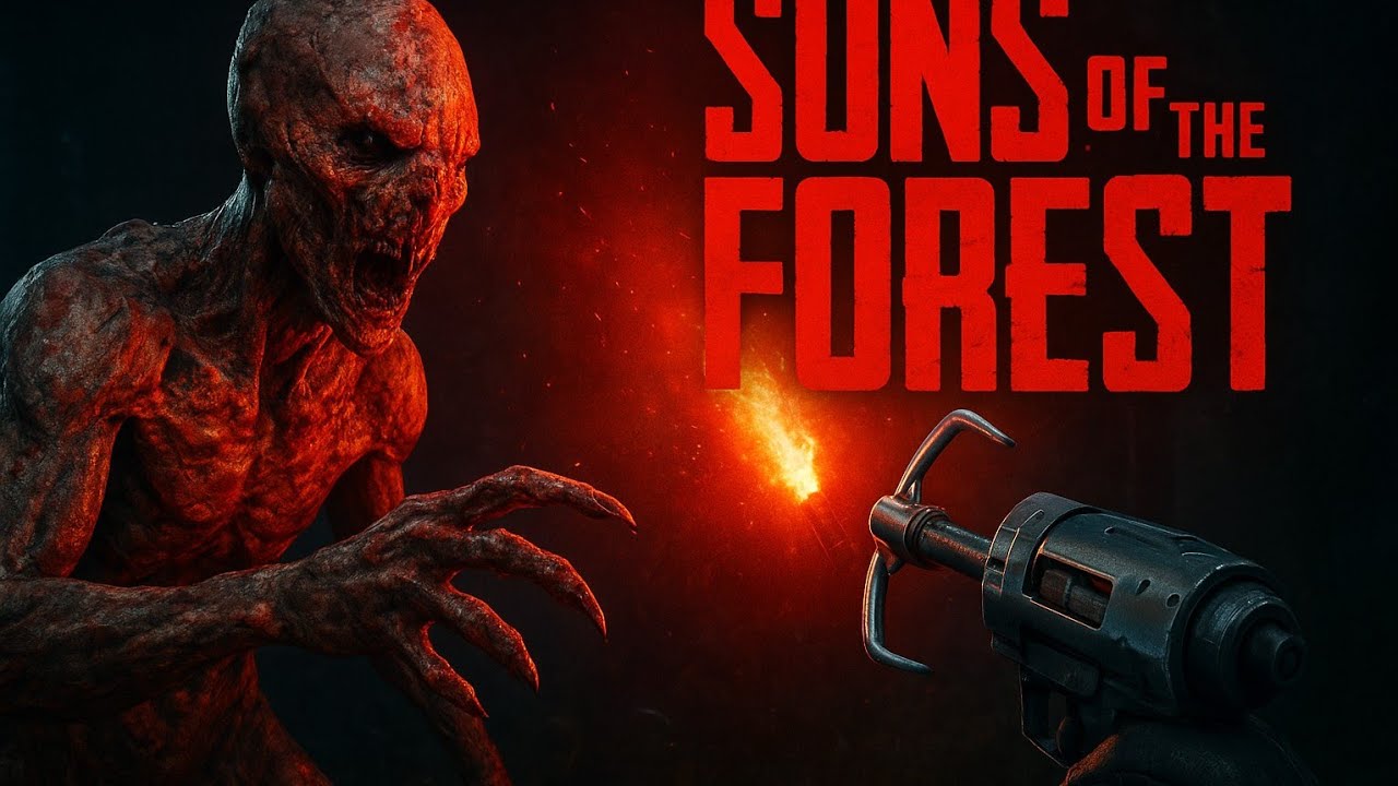 sons of the forest the grappling gun part (1)