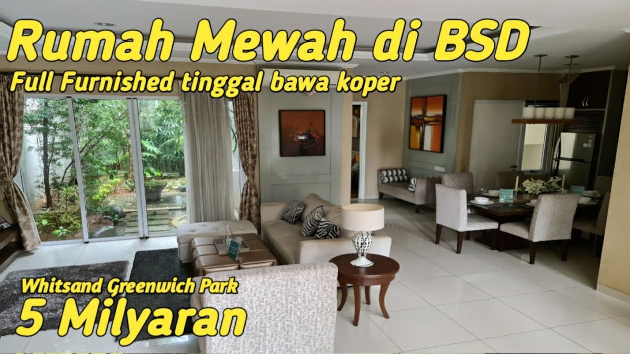 Luxurious Full Furnished Modern Classic House in BSD City Whitsand Greenwich Park