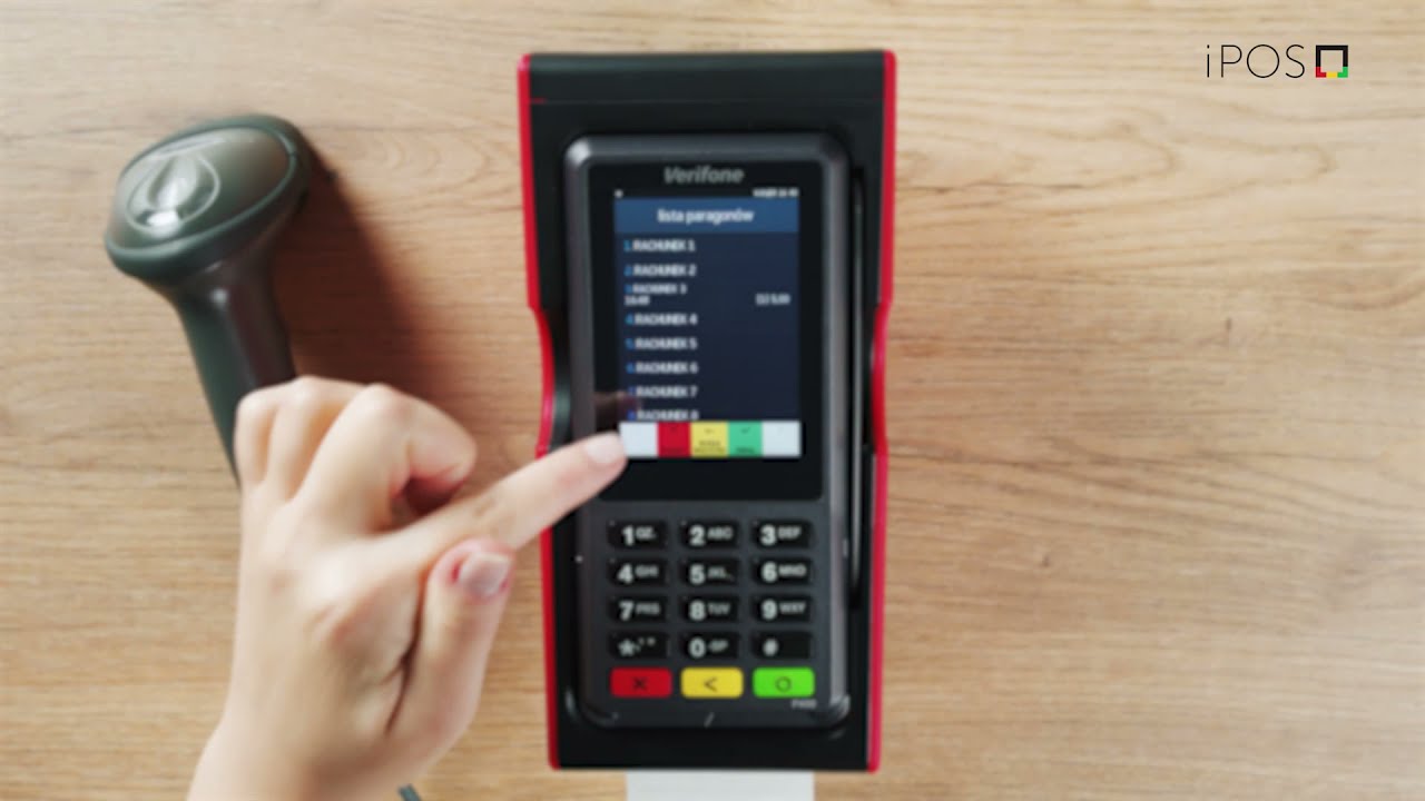 Parkowanie i dzielenie paragonu na Kasoterminal iPOS smart