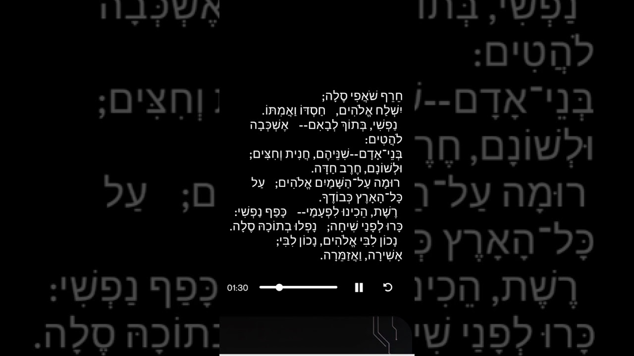 תהילים מזמור נ"ז נוסח ספרד