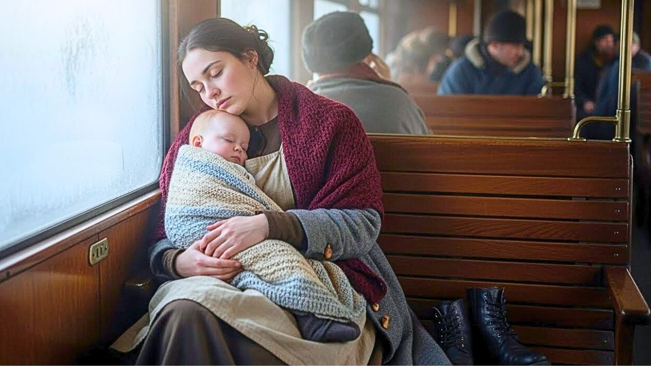 💔 MADRE SOLTERA SE DURMIÓ SOBRE UN DUQUE EN EL TREN… Y ÉL LLEVÓ A ELLA Y A SU BEBÉ A SU MANSIÓN