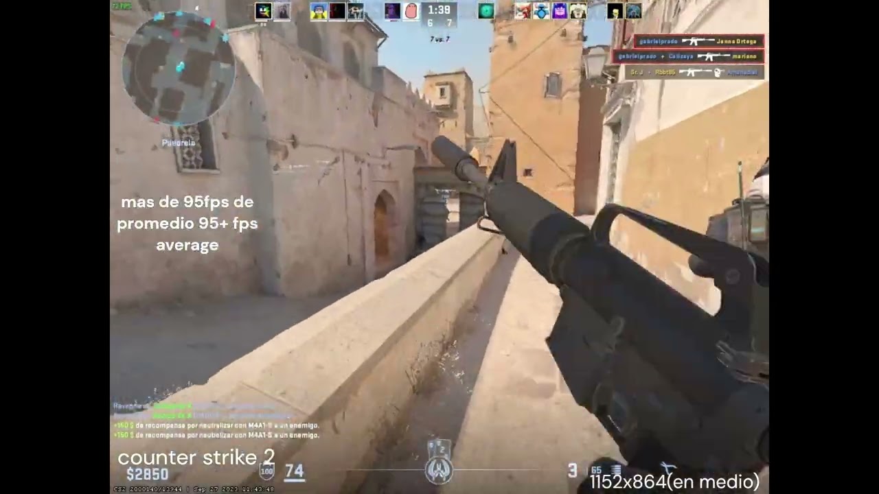 COUNTER STRIKE 2 (CS2) EN GTX 1050  2GB + I5-7400 16RAM