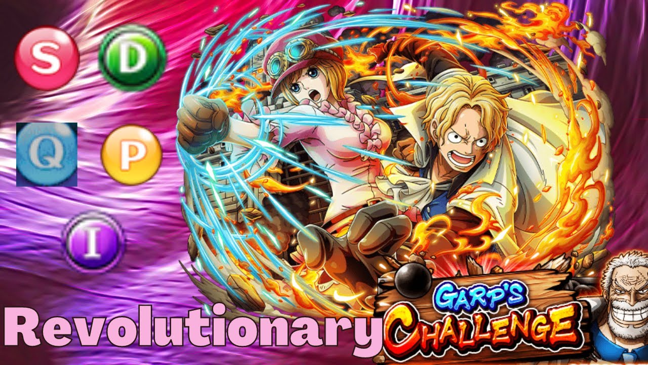 OPTC GARP'S CHALLENGE REVOLUTIONARY! STR DEX QCK PSY INT FASTER TEAMS! (One Piece Treasure Cruise)