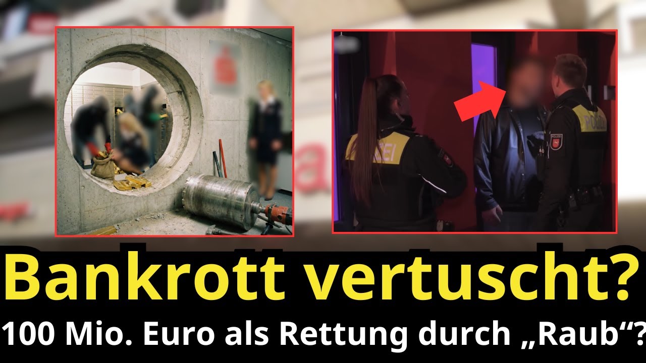Bank längst bankrott? 100 Mio €-Raub als letzte Rettung?