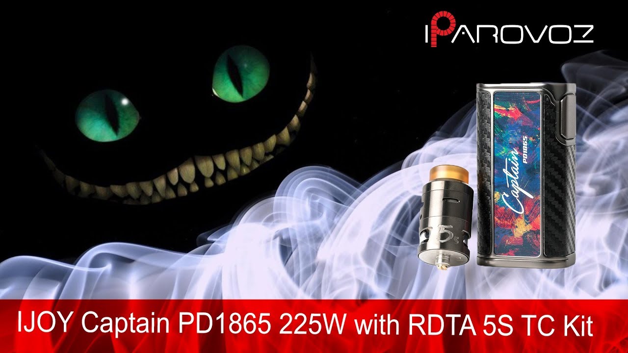 IJOY Captain PD1865 225W with RDTA 5S TC Kit Блиц Обзор