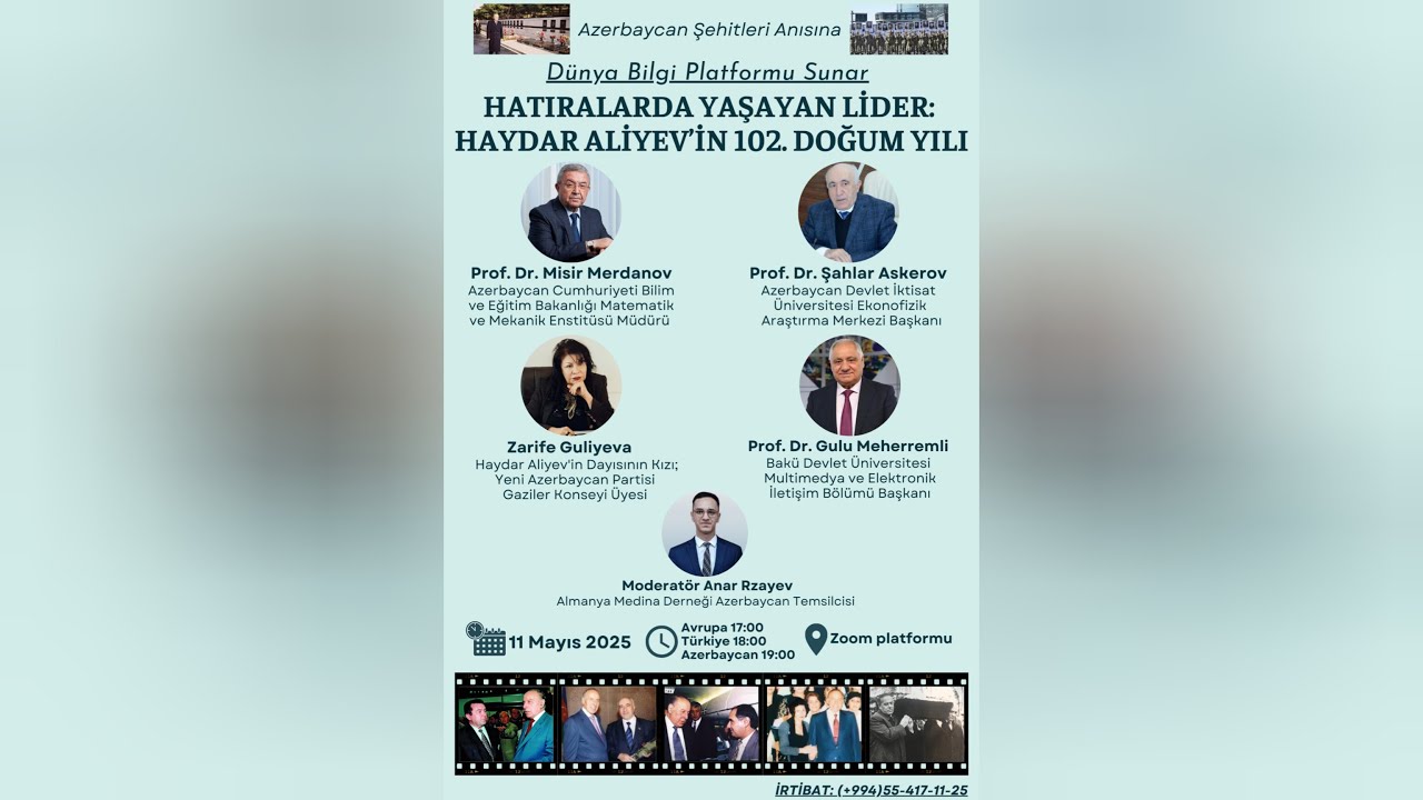 Dünya Bilgi Platformu Sunar: Hatıralarda Yaşayan Lider - Haydar Aliyev'in 102. Doğum Yılı