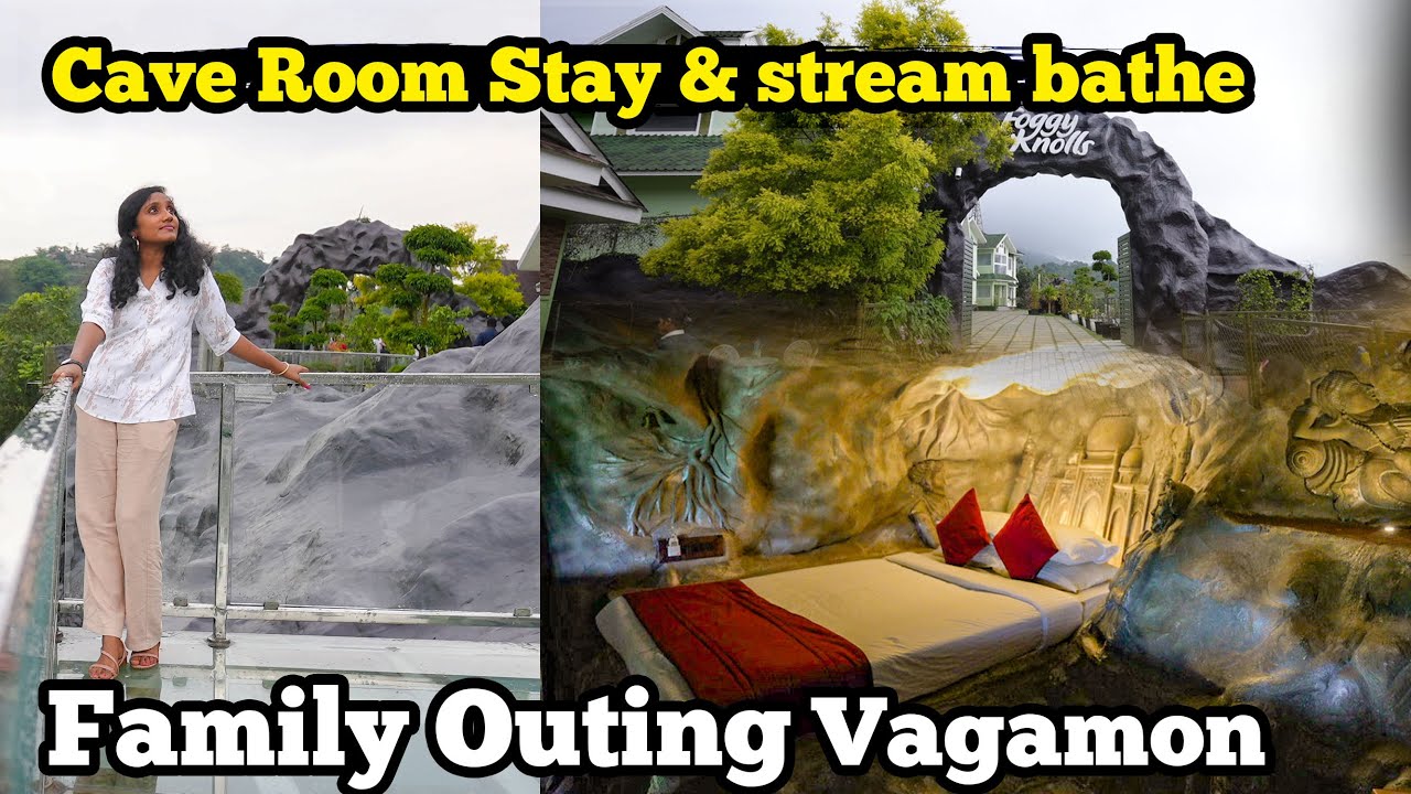Cave Room Stay and stream bathe I Family Outing I FoggyKnolls Vagamon I Tastee with Kiruthiga