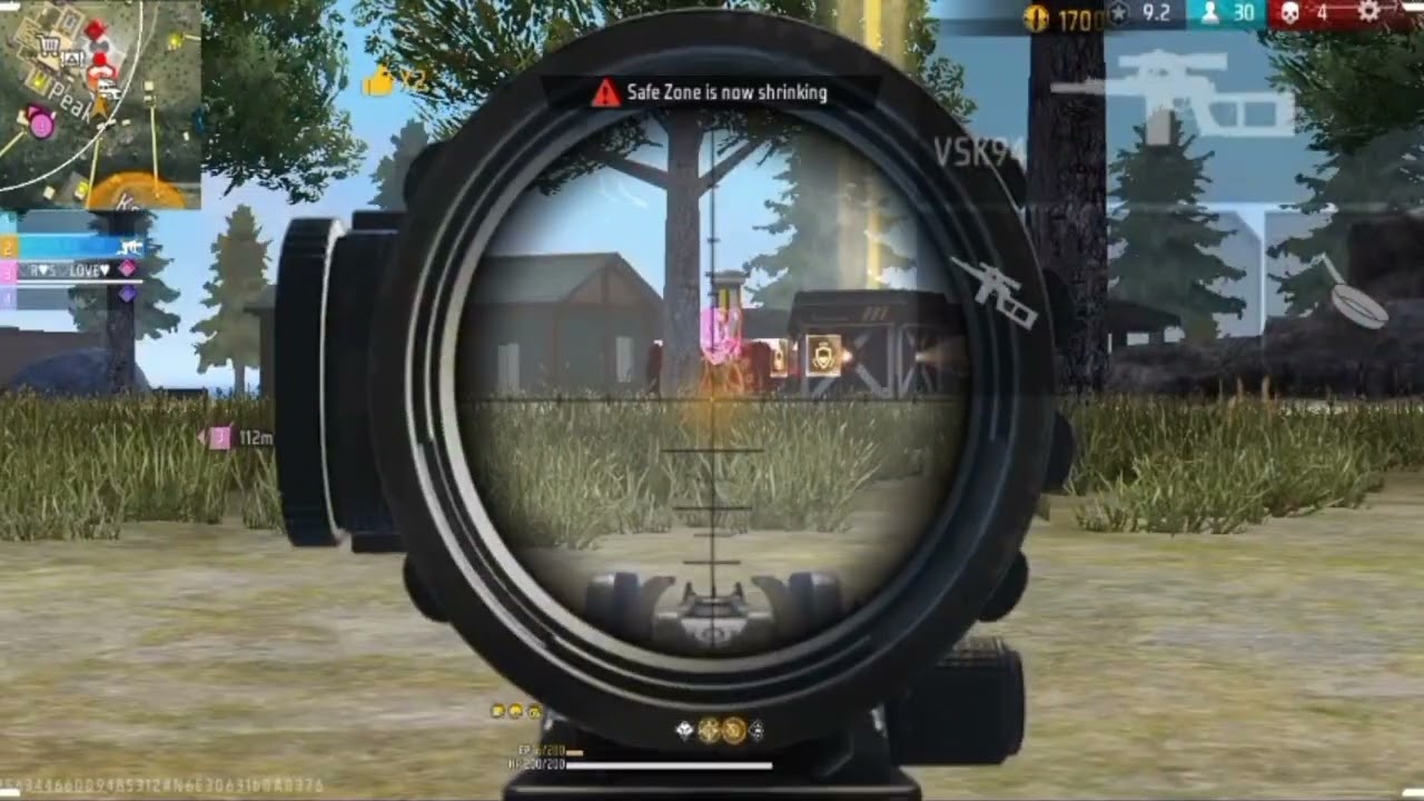 Free fire ke andar Sniper player