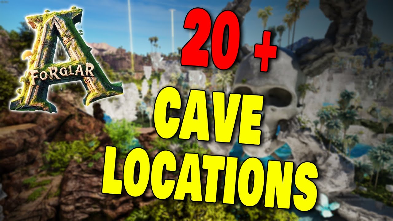 20+ CAVE LOCATIONS  ON FORGLAR IN ARK SURVIVAL ASCENDED