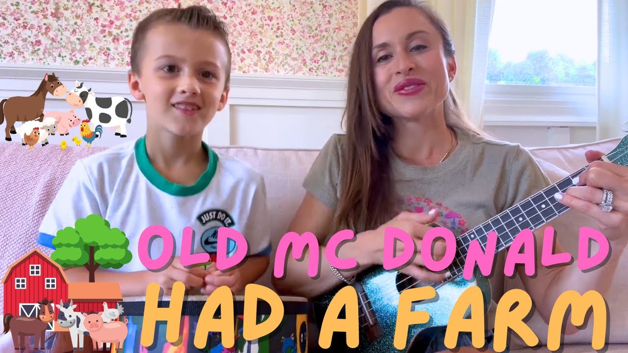 Old Mc Donald had a Farm! Nursery Rhyme for kids with Miss Jolie and Georgie!