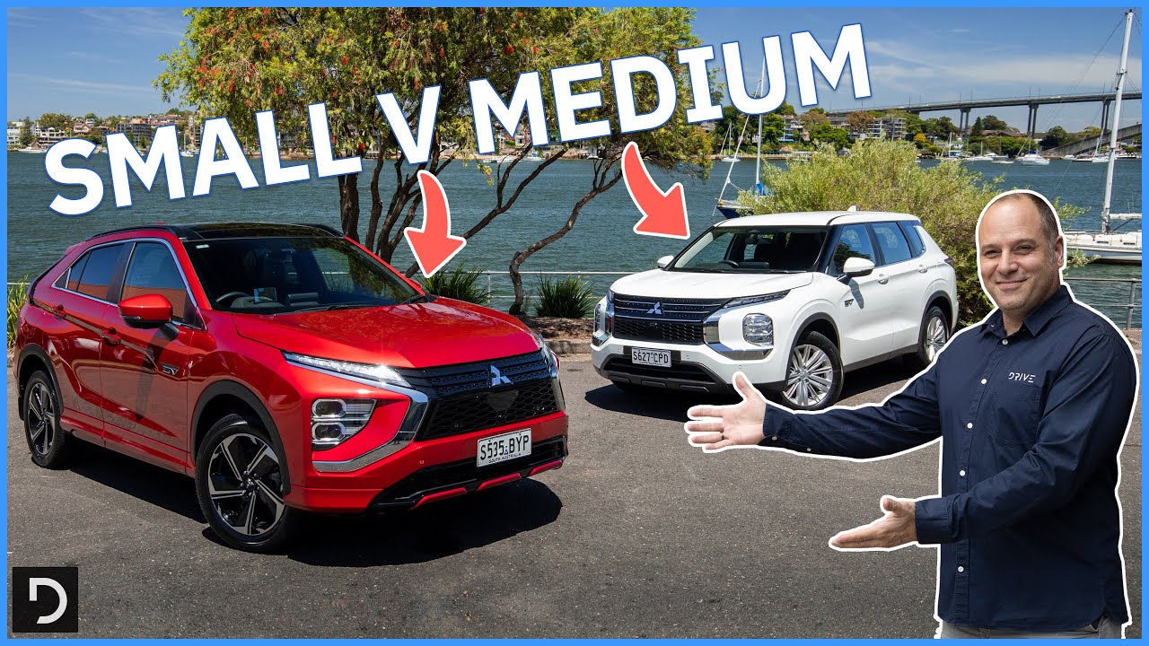 Medium or Small SUV? Mitsubishi Outlander PHEV v Eclipse Cross PHEV | Drive.com.au