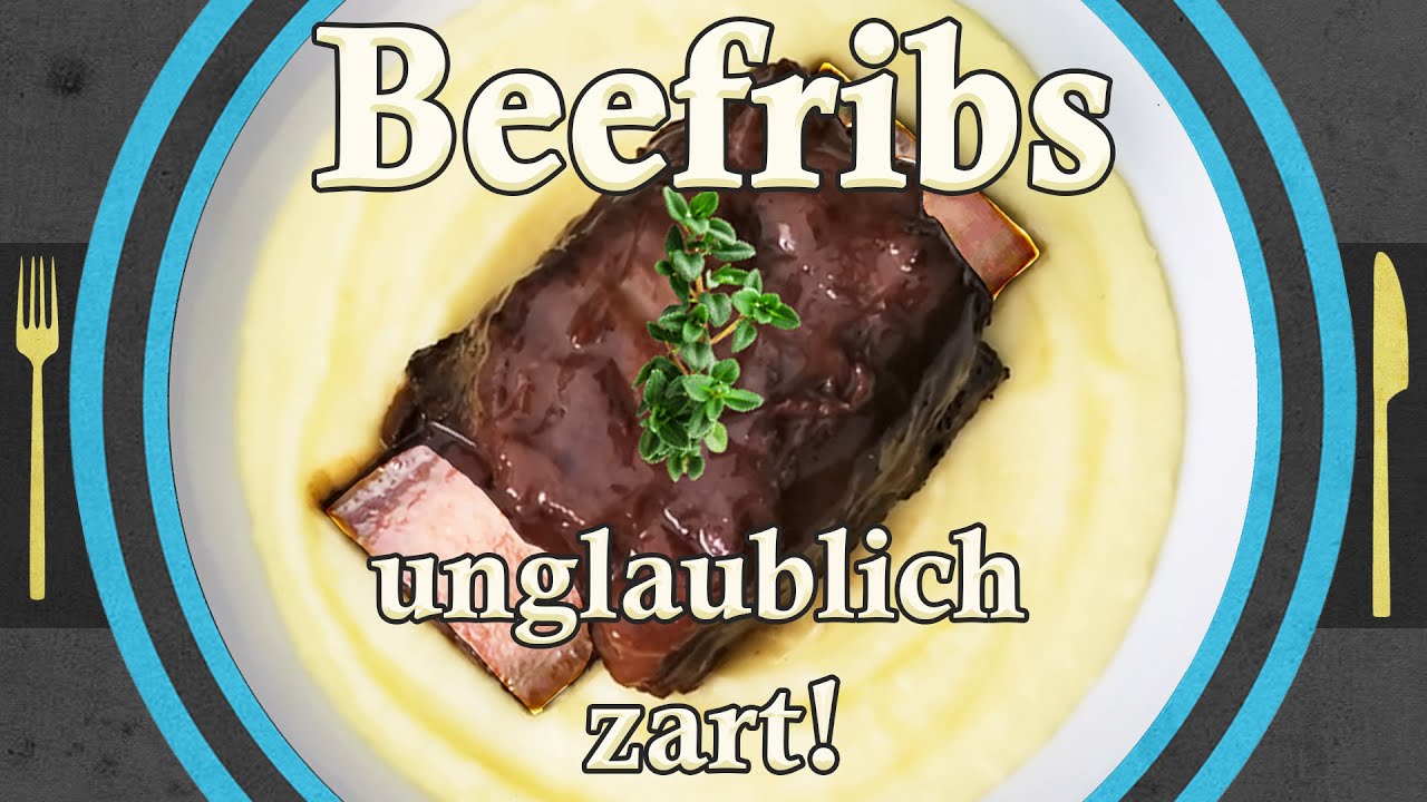 ZARTE RINDERRIPPCHEN die vom KNOCHEN FALLEN | aus Beinfleisch, Suppenrippe oder Querrippe
