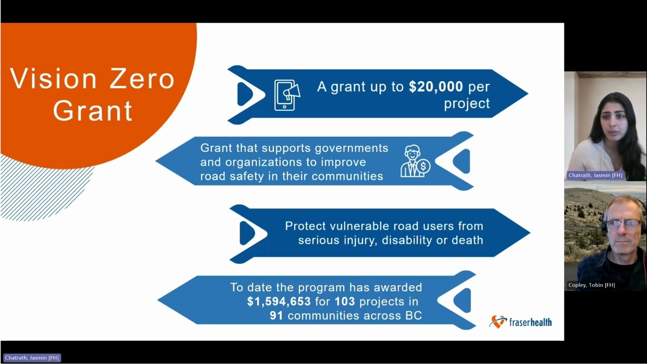 Vision Zero in Road Safety Program Webinar - 2023