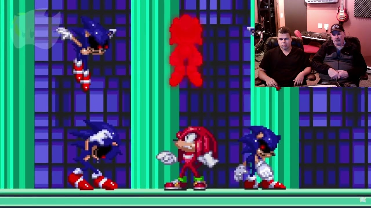 Reaction to Sonic.exe The Final Battle - NB Remake but it's animated as sprite.