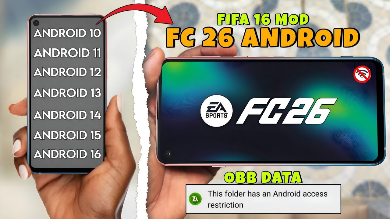 Comment installer & jouer FC 26 sur Android 11,12,13,14,15 & 16 sans connexion - Tutoriel Complet