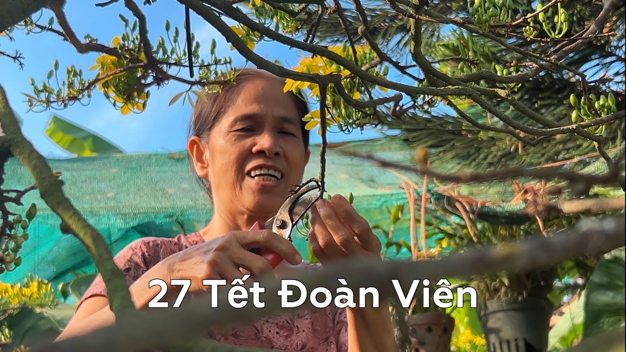 03 | 27 Tết Đoàn Viên: Đón em gái về quê ăn Tết, cùng mẹ chùi bộ lư đồng cổ - đi chợ Tết nhộn nhịp 🌼