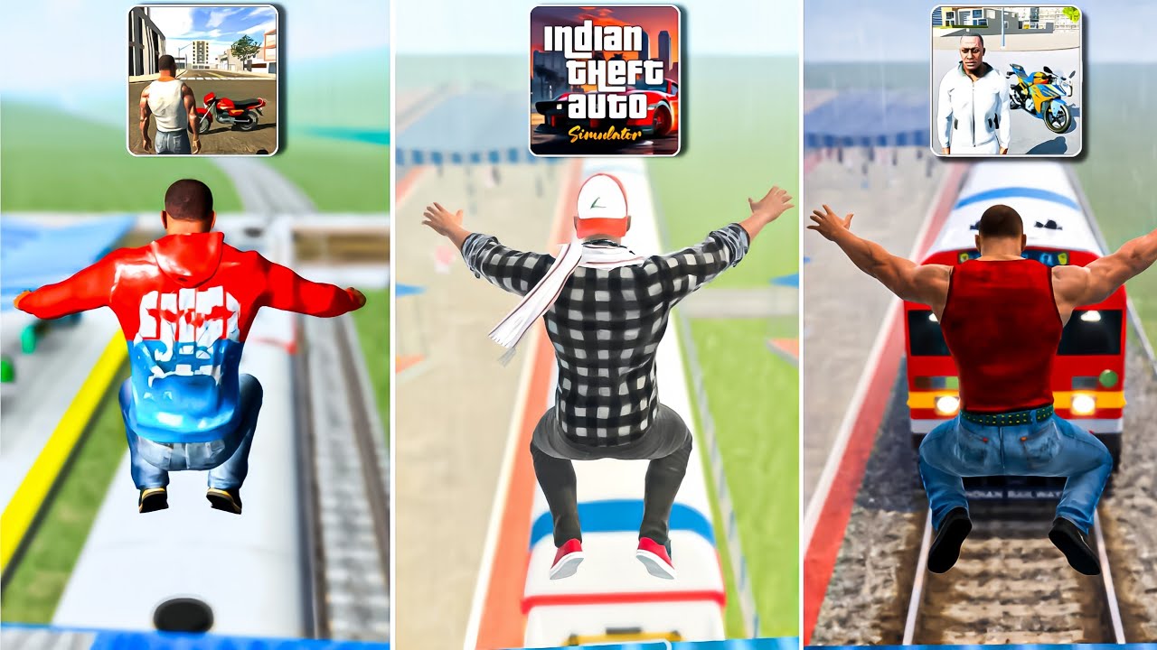 Franklin Train Jumping Challenge In Indian GTA Games 🤯