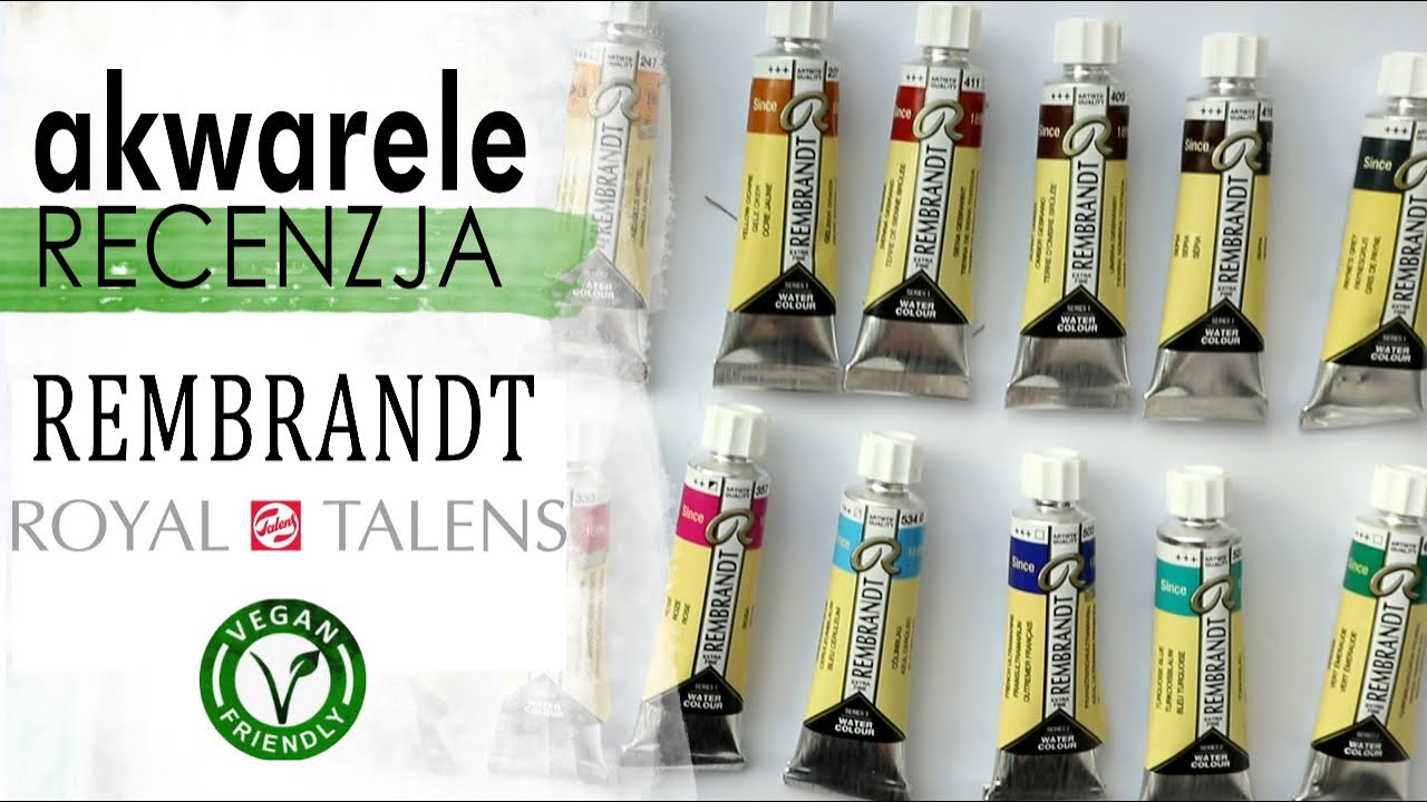 Akwarele REMBRANDT Royal Talens | RECENZJA | Farby dla WEGAN