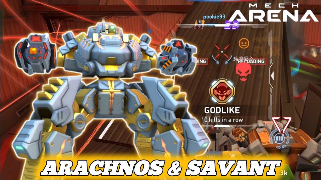 Rare Arachnos with Legendary Savant Gameplay - Mech Arena