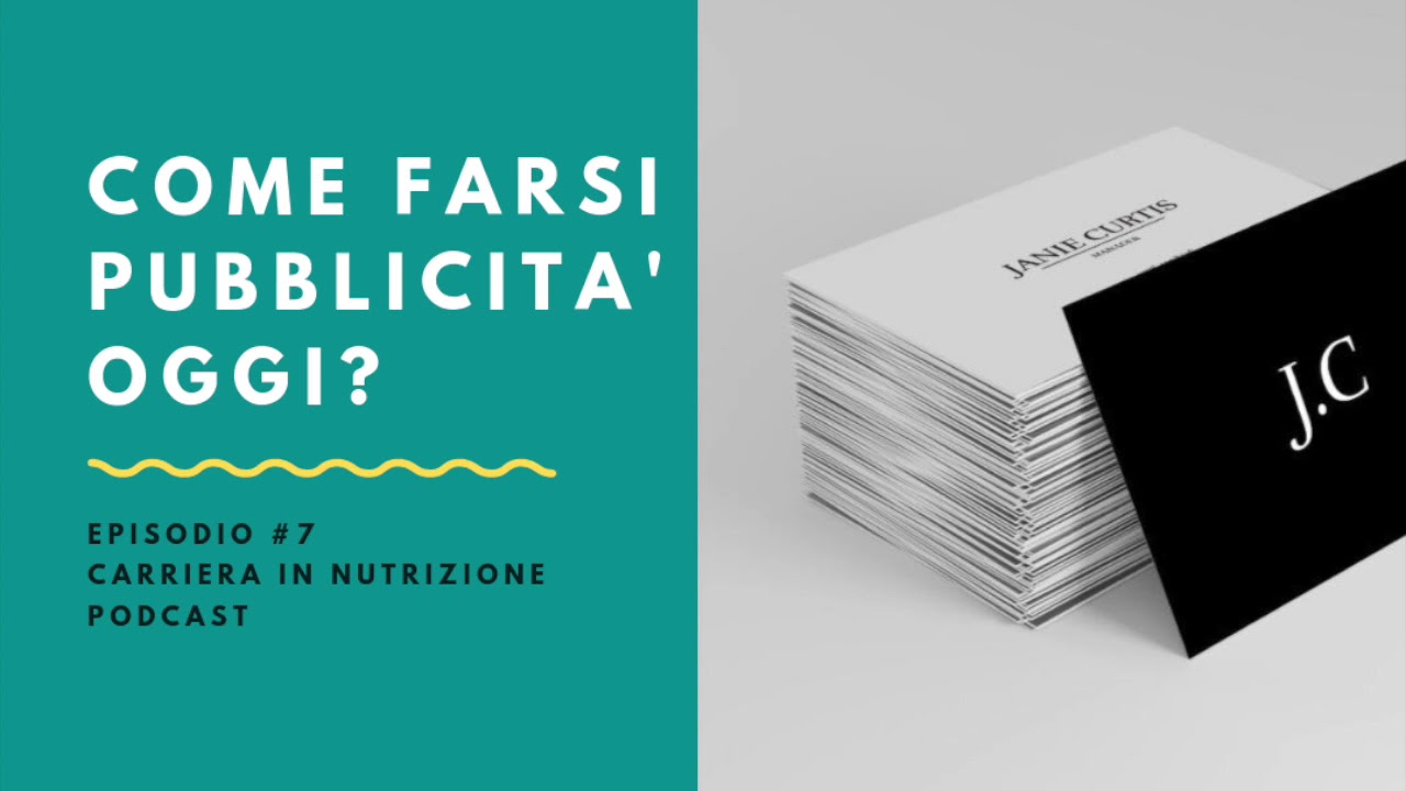 Come farsi PUBBLICITA' e promuoversi da DIETISTA / NUTRIZIONISITA?