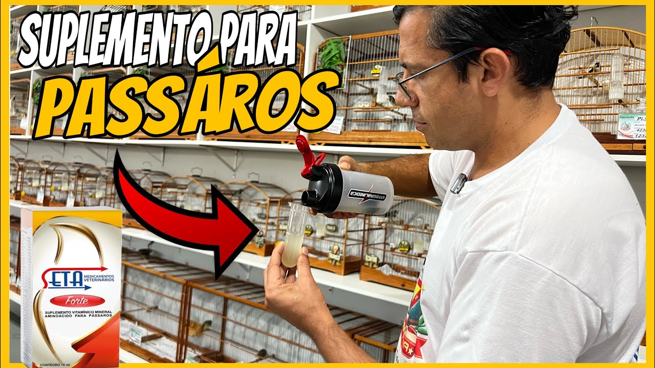 MELHOR SUPLEMENTO VITAMÍNICO PARA PÁSSAROS (SETA FORTE)