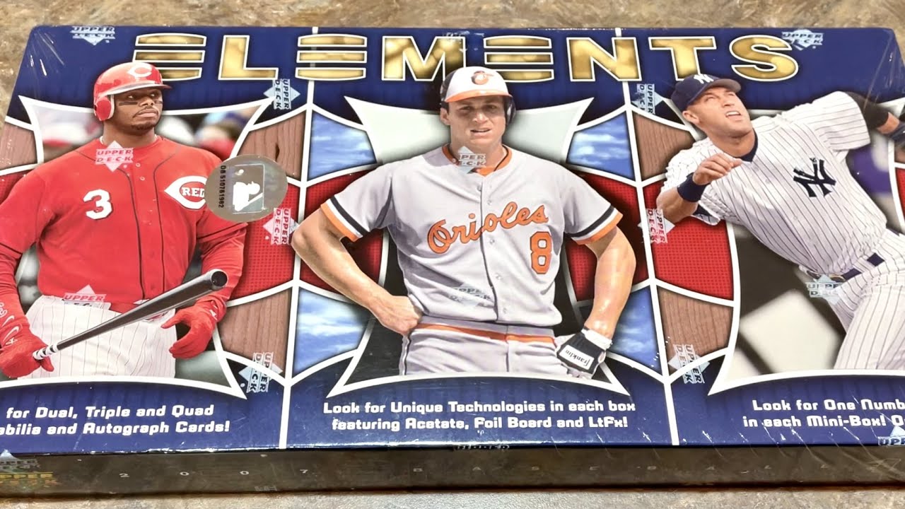 3 HITS!  2007 UPPER DECK ELEMENTS BASEBALL CARD BOX OPENING! (Throwback Thursday)