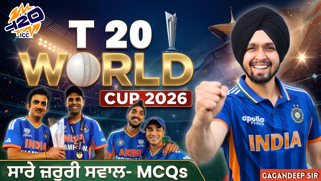 T20 World Cup 2026 Important MCQs | T20 World Cup 2026 current affairs | T20 World Cup 2026 MCQs GK