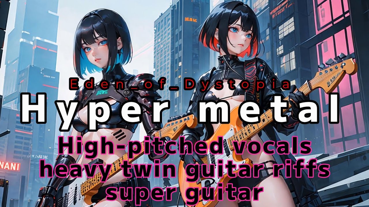 【Hyper Metal】High-pitched vocals＆heavy twin guitar riffs＋super guitar【Metal BGM】