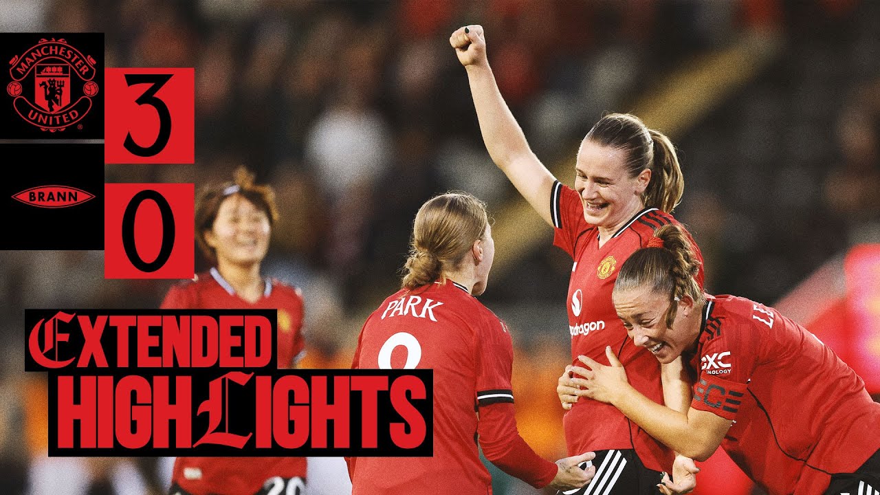 Terland Perfect Hat-Trick! 🔥 | Man Utd v SK Brann | Extended Highlights
