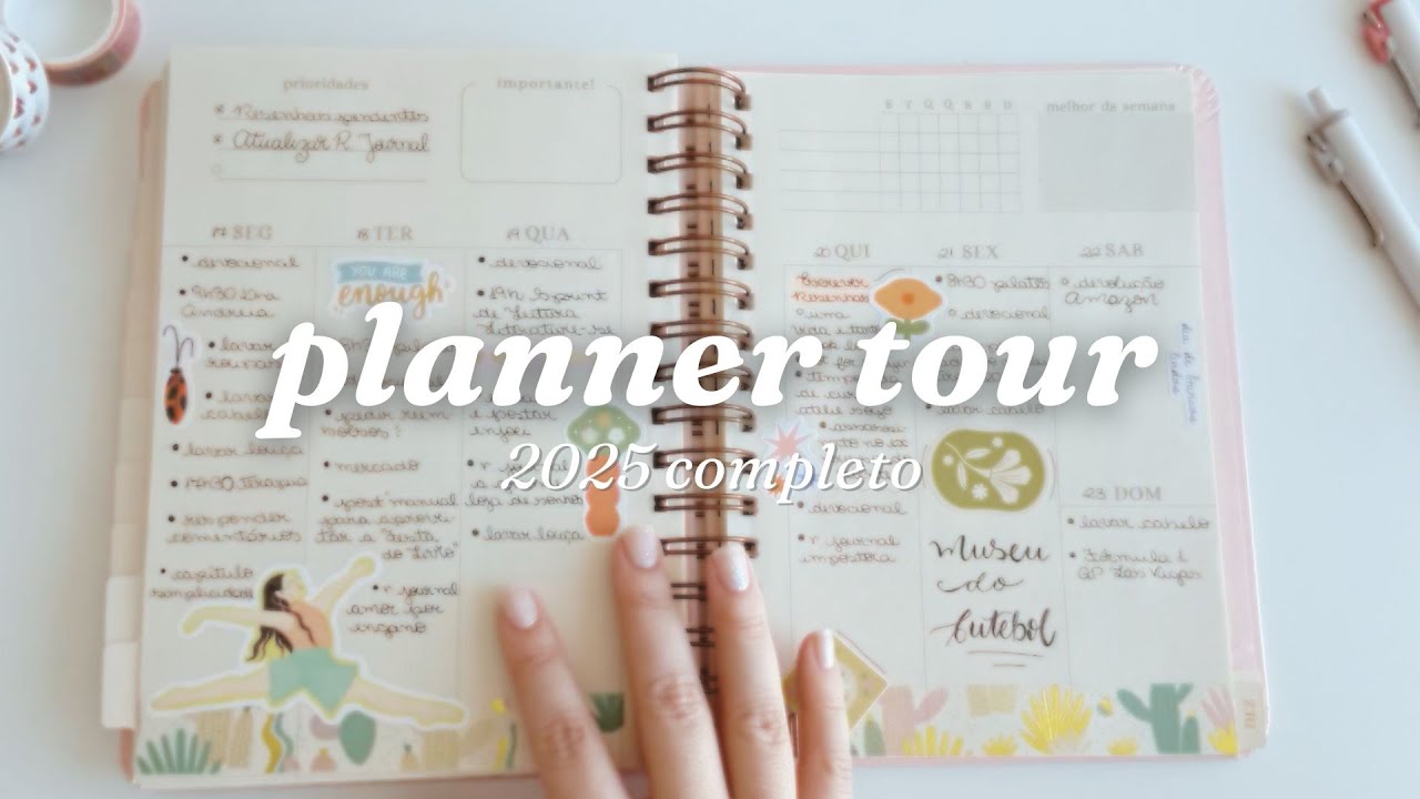 Tour Completo pelo meu Planner 2025
