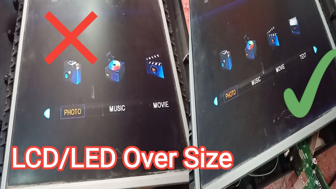 How To install Softwere in LCD LED Tv/Resize LCD LED.
